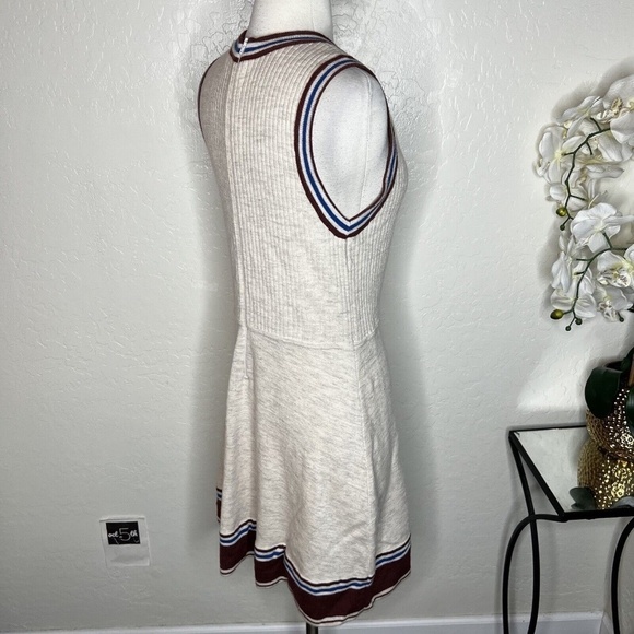 FOSSIL Vintage Soft wool Fit & Flare Sweater Dress L - Picture 3 of 9